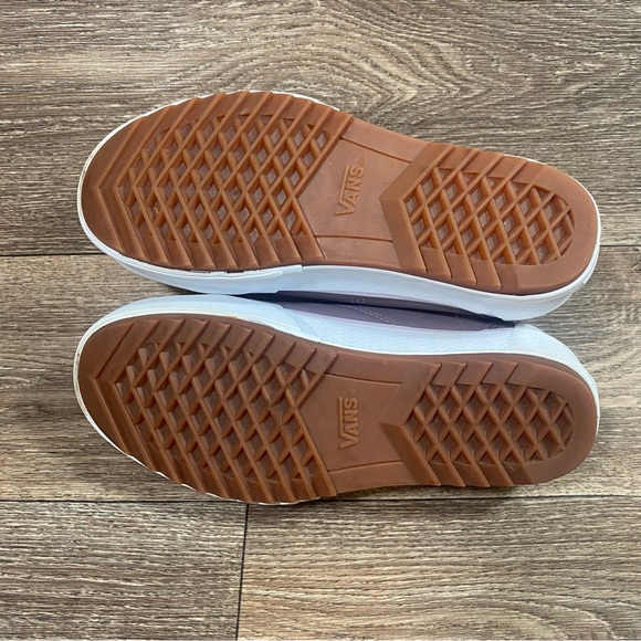 Vans Old Skool Stacked Tumbled Platform Leather Purple Sneaker Unisex M 6 W 7.5 - Picture 8 of 9